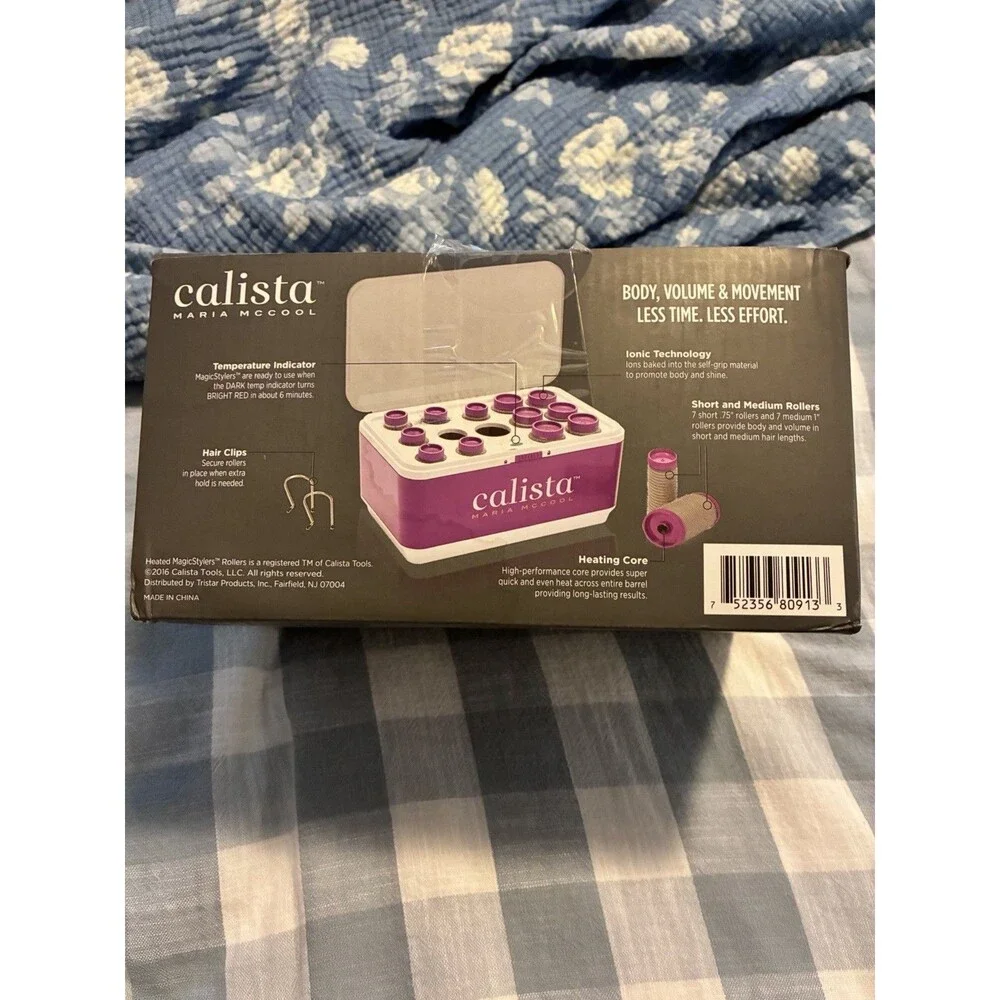 Calista Maria McCool Magic Stylers Heated Self Grip Rollers Unused In Box